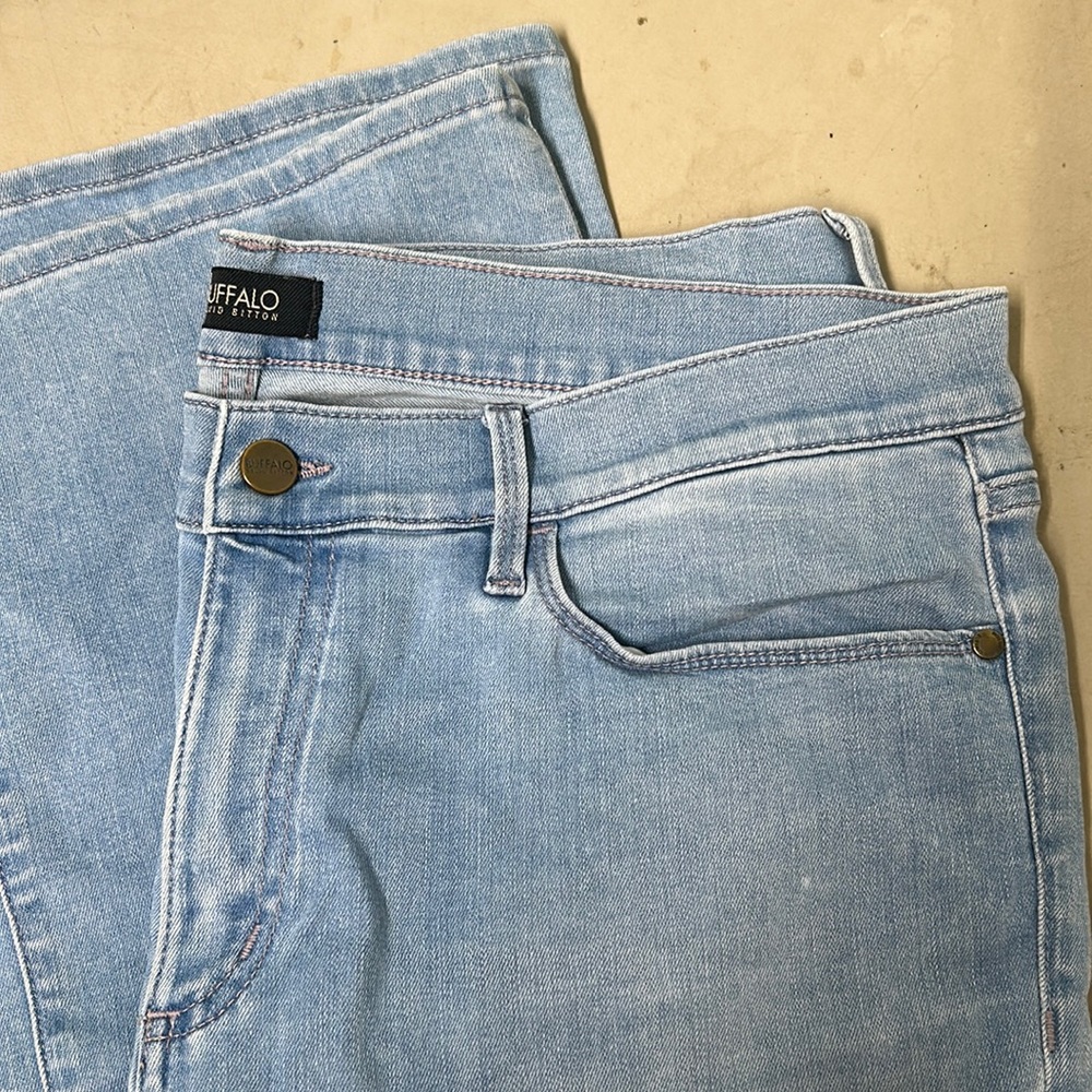 Buffalo David Bitton Light Blue Flare Jeans Stretch Soft
